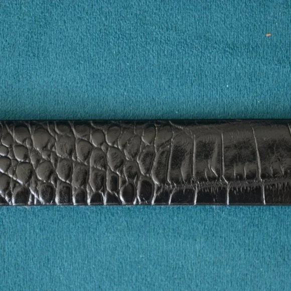 Ralph Lauren Crocodile-stamped Leather Belt - Picture 6 of 7